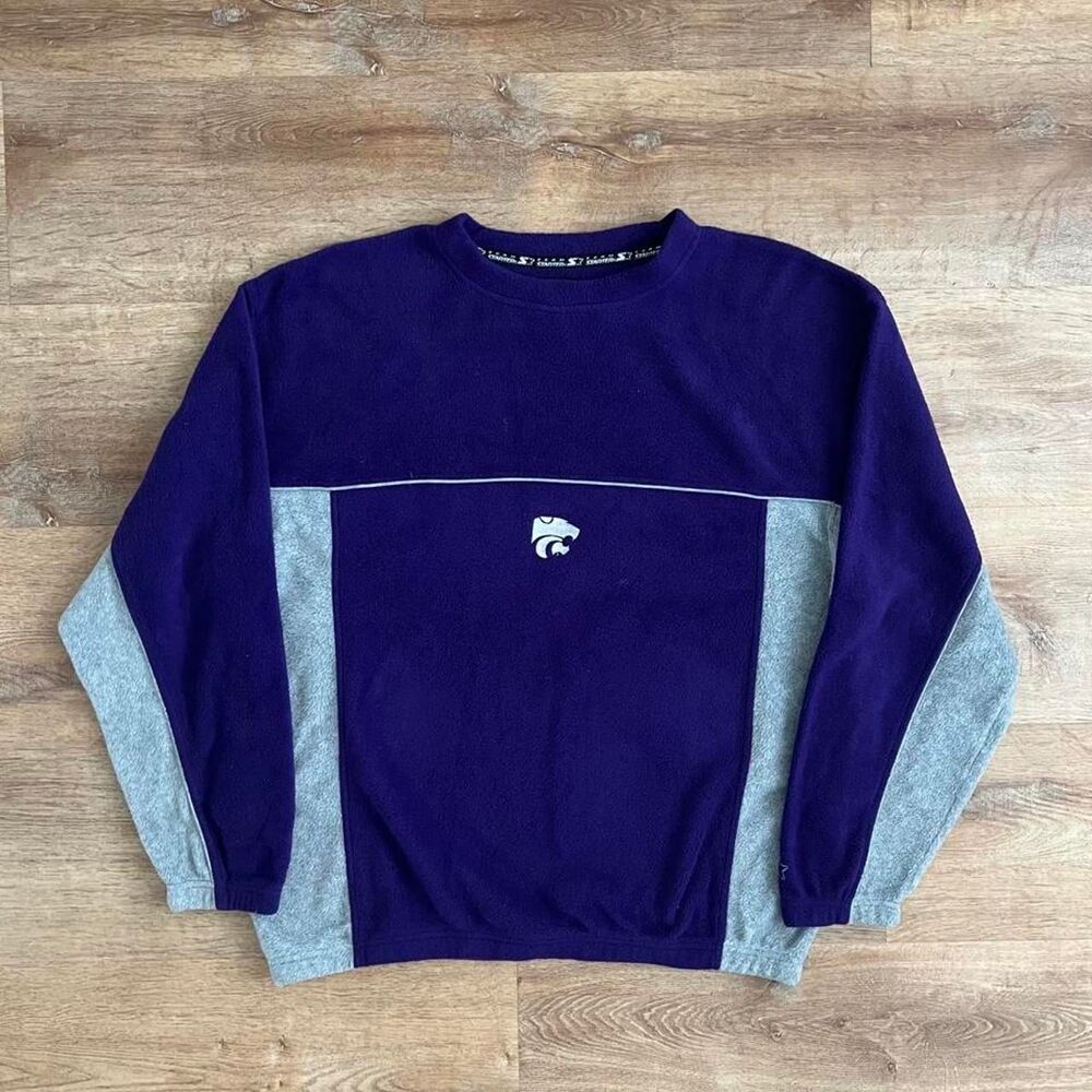 Starter Men's Purple and Grey Sweatshirt